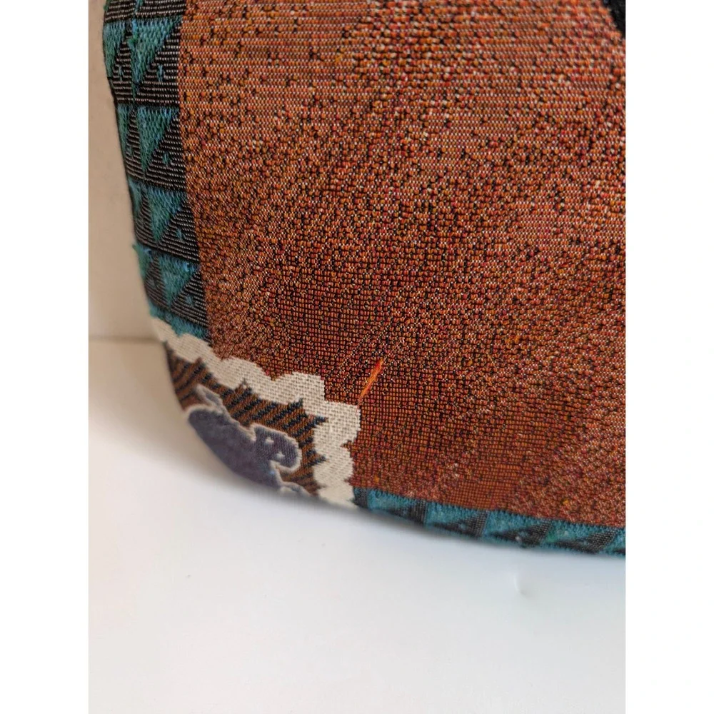 Kokopelli Flute Tapestry Throw Pillow Brown Southwest Boho Decor Aztec 15